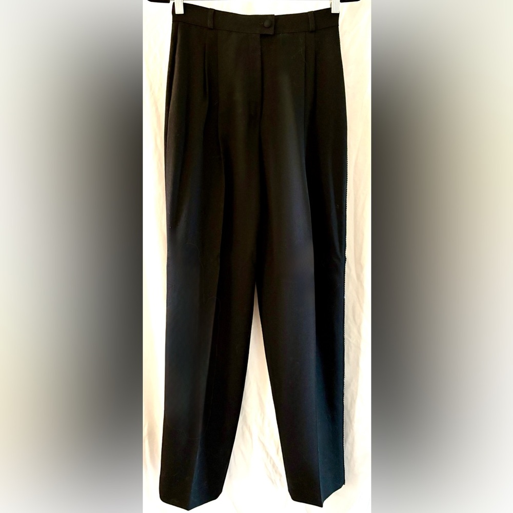 Vintage RODIER tux-style pants...with a touch of bling! Beautiful condition!